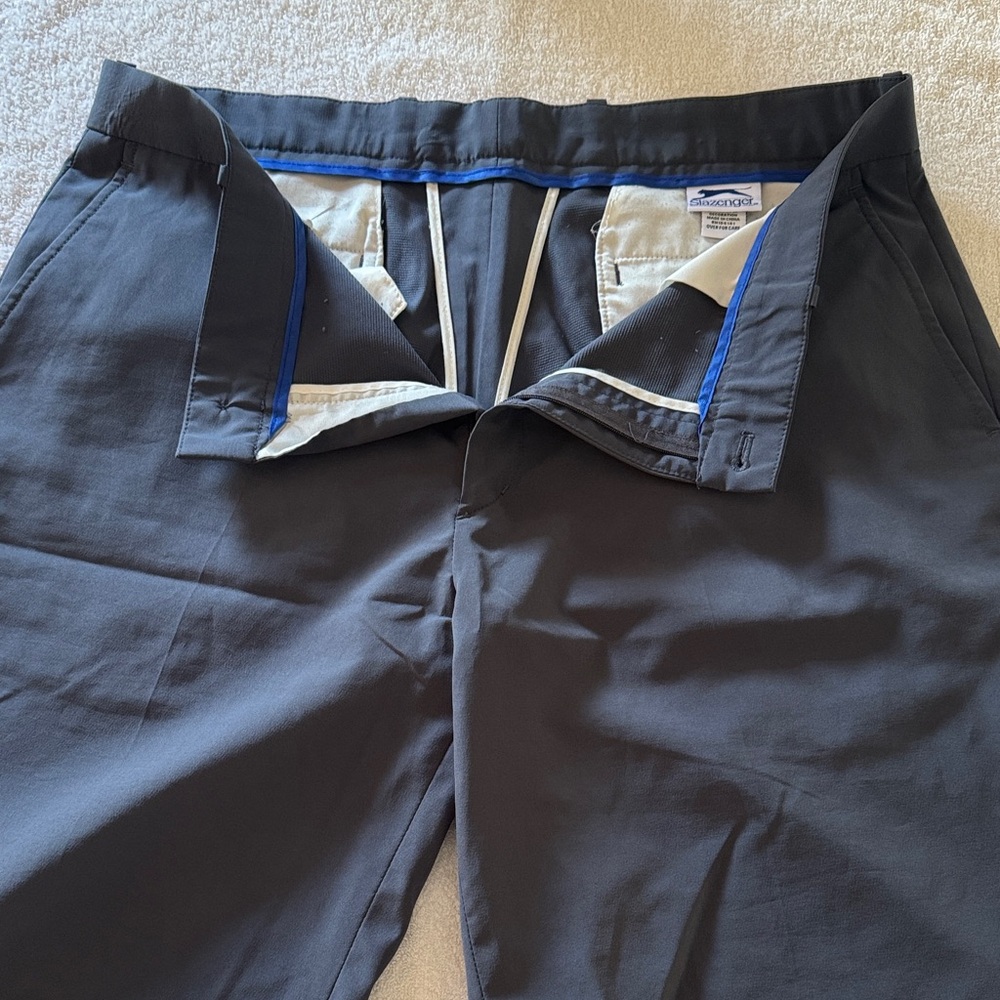 Slazenger Navy Blue Men Golf Shorts Size 36